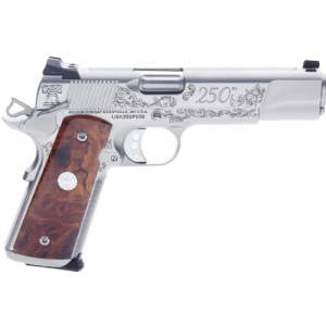 WILSON 250TH 1911 FS 9MM 5" LASER ENGRAVED FRAME STAINLESS