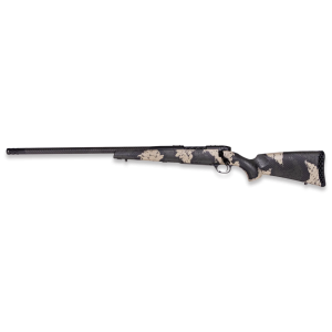 Weatherby MGS01N338WL6B Mark V Backcountry Guide 338 WBY RPM 3+1 24" +2" Carbon Fiber BSF Threaded Barrel, Graphite Black Cerakote Steel Drilled & Tapped Receiver, Black w/Olive Green & Backpack Accen
