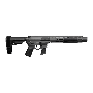 CMMG 45AEA70-TNG MkG 45 ACP 13+1 6.50" Black Nitride Threaded Barrel. Tungsten Cerakote Aluminum Receiver w/Picatinny Rail, M-LOK Handguard, Black Polymer CMMG RipBrace, CMMG Zeroed Grip, Ambidextrous