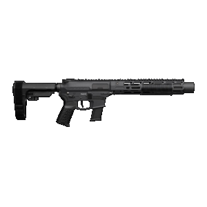 CMMG 45AEA70-AB Zeroed Banshee MkG 45 ACP 13+1 6.50" Black Nitride Threaded Barrel, Black Armor Cerakote Aluminum Receiver w/Picatinny Rail, M-LOK Handguard, Black Polymer CMMG RipBrace, CMMG Zeroed G