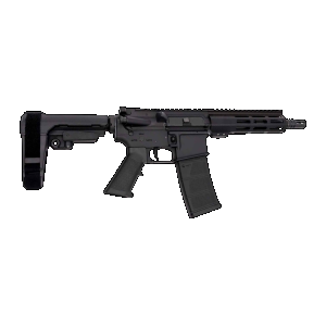 Andro Corp Industries 3008CB ACI-15 CQB 300 Blackout 30+1 8" Black Nitride Threaded Barrel, Black Anodized Aluminum Receiver w/Picatinny Rail, M-LOK Handguard, Black Polymer SBA3 Pistol Brace, A2 Grip