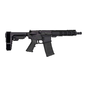 Andro Corp Industries 556103HB ACI-15 Halo 5.56 NATO 30+1 10.30" Black Nitride Threaded Barrel, Black Anodized Aluminum Receiver w/Picatinny Rail, M-LOK Handguard, Black Polymer SBA3 Pistol Brace, A2