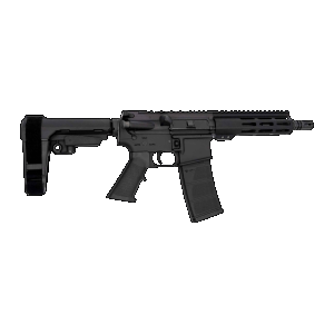 Andro Corp Industries 5568CB ACI-15 CQB 5.56 NATO 30+1 8" Black Nitride Threaded Barrel, Black Anodized Aluminum Receiver w/Picatinny Rail, M-LOK Handguard, Black Polymer SBA3 Pistol Brace, Black A2 G