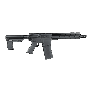 Andro Corp Industries 30010HBMPS ACI-15 Halo 300 Blackout 30+1 10" Black Nitride Threaded Barrel, Black Anodized Aluminum Receiver w/Picatinny Rail, M-LOK Handguard, Black Polymer SBA3 Pistol Brace, A