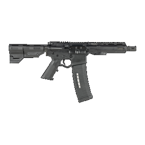ATI ATIGAX5567ML60TBNS Alpha Maxx 5.56 NATO 60+1 7.50" Black Threaded Barrel, Black Receiver w/Picatinny Rail, Black Polymer Blade, Black A2 Grip