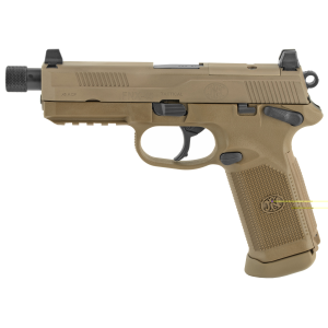 FN FNX-45 Tactical Handgun .45 ACP 10rd Magazines (2) 5.3" Threaded Barrel FDE Night Sights