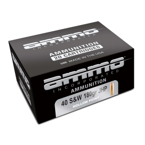 Ammo Inc .40 S&W 180gr JHP Handgun Ammo - 20rd Box