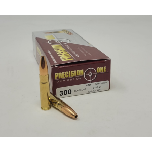 Precision One 300 Blackout 130 Grain HP Ammo - 20 Rounds