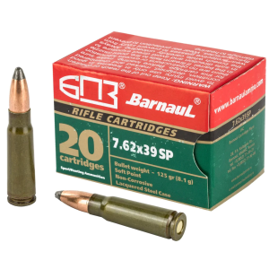 Barnaul 7.62x39 SP 125 Grain Steel Ammo