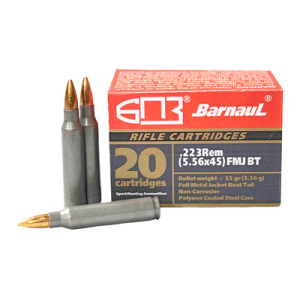 Barnaul .223 Remington FMJBT 55 Grain Ammo