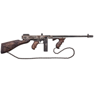 United States Association of Gun Owners Thompson T150DC8 1927A-1 Wastelander .45 Cal 50+1 18" Finned Barrel, Aluminum Receiver, Fixed Stock - $8661.34 at United States Association of Gun Owners