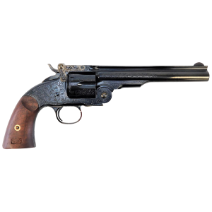United States Association of Gun Owners Taylors & Company 550644 Top Break Schofield 45 Colt (LC) 6rd 7" Blued Engraved Steel Walnut Grip - $4042.41 at United States Association of Gun Owners