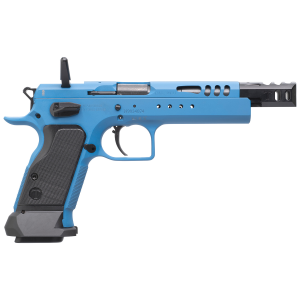 United States Association of Gun Owners Tanfoglio IFG TFDOM9 Domina 9mm Luger Caliber with 5.20" Barrel, 17+1 or 19+1 Capacity, Overall Blue Finish Steel, Beavertail Frame, Ported Slide & Black Polymer Grip - $3614.14 at United States Association of Gun Owners