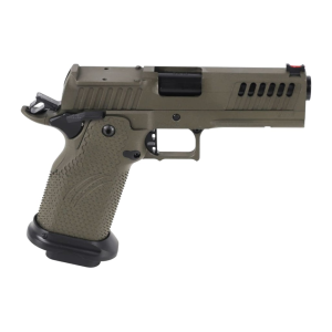 United States Association of Gun Owners Fierce Firearms FGZ-9-C-GB-CS Grizz Commander 9mm Luger 10+1 4.25" Black Bull Barrel, Optic Ready/Serrated Slide, OD Green Cerakote w/Black Controls Steel Frame w/Accessory Rail, RMR Footprint - $3495.00 at United States Association of Gun Owners