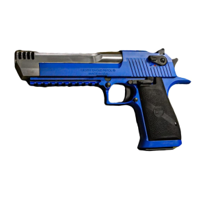 United States Association of Gun Owners Magnum Research NRA Blue Desert Eagle Mark XIX Handgun .50 AE 7rd 6" Barrel Hogue Grip Black Accents - $1846.94 at United States Association of Gun Owners