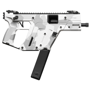 United States Association of Gun Owners Kriss USA KV453PAD00 Vector SDP Gen3 45 ACP 30+1 5.50" Black Nitride Threaded Barrel, Arctic Delta Cerakote Receiver w/Picatinny Rail, Rear Picatinny Rail, M-LOK Handguard, White Polymer Grip - $1609.99 at United States Association of Gun Owners