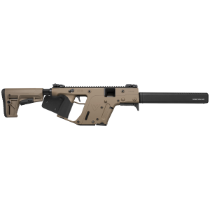 United States Association of Gun Owners Kriss USA KV45CFD22 Vector CRB G2 45 ACP 10+1 16" Black Barrel Shroud, FDE Rec & Fixed Stock, Black California Paddle Grip, Flip Up Sights - $1549.99 at United States Association of Gun Owners