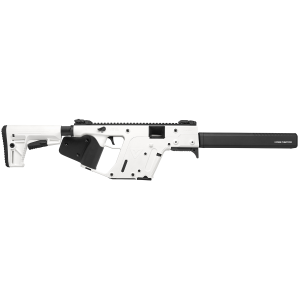 United States Association of Gun Owners Kriss USA KV90CAP22 Vector CRB G2 *CA Compliant 9mm Luger 10+1 16" Black Barrel Shroud, Alpine White Rec & Fixed Stock, Black California Paddle Grip, Flip Up Sights - $1549.99 at United States Association of Gun Owners