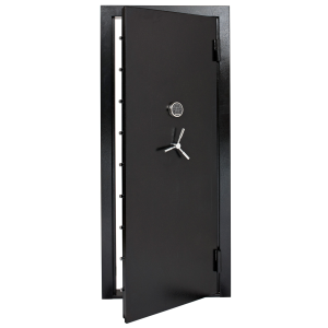United States Association of Gun Owners SnapSafe 75419 Vault Door Out-Swing Black 12 Gauge Steel 32.80"W x 81"H Access Code/Key Entry - $1928.64 at United States Association of Gun Owners