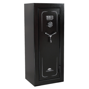 United States Association of Gun Owners Sports Afield SECSA5924P Preserve SA5924P Electronic Keypad/Key Entry Black Textured Steel Holds 24 + 4 59" H x 24" W x 20" D Fireproof- Yes - $1100.84 at United States Association of Gun Owners