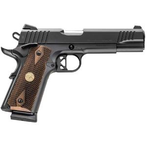 United States Association of Gun Owners Chiappa Firearms 440211 1911 Superior Full Size 45 ACP 8+1 5" Stainless Steel Barrel, Black Steel Optic Ready/Serrated Slide & Frame w/Beavertail, Walnut Diamond Checkered Grip, RMR/RMSc Footprint - $758.58 at United States Association of Gun Owners