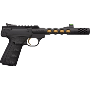 United States Association of Gun Owners Browning 051573490 Buck Mark Plus Vision SR 22 LR 10+1 5.87" Black Anodized/Gold Cerakote/SR/Threaded Barrel, Matte Black Serrated Steel/Optic Ready Slide & Aluminum Frame Black Ultragrip FX Grip - $719.99 at United States Association of Gun Owners