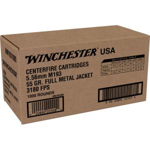 United States Association of Gun Owners WINCHESTER USA 5.56X45 55GR - FMJ 1000RD CASE LOT - $603.61 at United States Association of Gun Owners