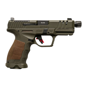 United States Association of Gun Owners Sarsilmaz SAR9CSOCOMOD10 SAR9 SOCOM Compact 9mm Luger 10+1 4.70" Black Threaded Barrel, OD Green Steel Optic Cut/Serrated Slide, OD Green Polymer Frame w/Picatinny Rail, Interchangeable Backstrap Grip - $559.99 at United States Association of Gun Owners