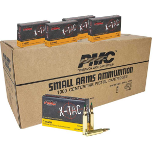 United States Association of Gun Owners PMC X-Tac Green Tip Rifle Ammunition 5.56X45 NATO 62 gr FMJ 2920 fps 1000/ct Case (50-20/ct) - $501.39 at United States Association of Gun Owners
