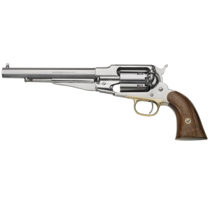 United States Association of Gun Owners Pietta PF58SS448 1858 Remington Army 44 Cal 8" 6rd Stainless Steel Frame, Cylinder & Octagon Barrel, Walnut Grip, Brass Trigger Guard - $492.85 at United States Association of Gun Owners