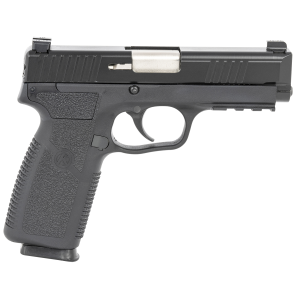 United States Association of Gun Owners Kahr Arms TP90S94N TP9-2 9mm Luger Caliber with 4" Barrel, 8+1 Capacity, Black Finish Picatinny Rail Frame, Serrated Matte Black Stainless Steel Slide, Textured Polymer Grip & TruGlo Night Sights - $471.13 at United States Association of Gun Owners