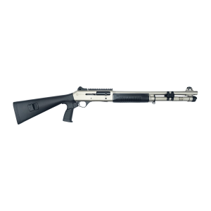 United States Association of Gun Owners Panzer Arms PAM4MTSSS M4 12 Gauge Semi-Auto 3" 5+1 18.50" Nickel Barrel, Nickel Aluminum Receiver w/Picatinny Rail, Black Fixed Synthetic Stock, Black Polymer Grip - $448.11 at United States Association of Gun Owners