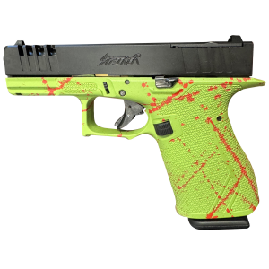 United States Association of Gun Owners Great Lakes Firearms GL19SZOM Striker Compact Frame 9mm Luger 15+1 4" Black Nitride Steel Barrel, Black Cerakote Serrated w/Slide Cuts Steel Slide, Zombie Cerakote Polymer Frame & Grip, Ambidextrous - $426.00 at United States Association of Gun Owners