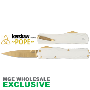 United States Association of Gun Owners KERSHAW LIVEWIRE POPE WHT/GOLD - $420.00 at United States Association of Gun Owners