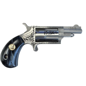 United States Association of Gun Owners NAA 50th Anniversary Stainless Steel Handgun .22 WMR 5rd Capacity 1.625" Barrel Black Pearl Grip Limited Edition - $403.29 at United States Association of Gun Owners
