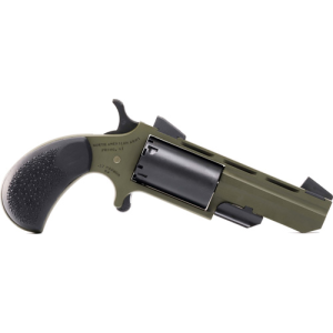 United States Association of Gun Owners NAA HUNTSMAN MINI-REVOLVR - 22WMR 2" FIXED OD GRN RUBBER - $354.20 at United States Association of Gun Owners