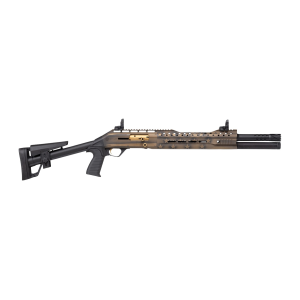 United States Association of Gun Owners Panzer Arms PAEG240TSBBUSFC 240 12 Gauge Semi-Auto 3" 5+1 18.50" Black Ported Barrel, Black & Bronze US Flag Cerakote w/Gold Accents Aluminum Receiver w/Picatinny Rail, Black Skeleton Stock w/Pistol G - $345.17 at United States Association of Gun Owners