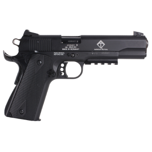 United States Association of Gun Owners GSG GSG1911ADOP M1911 ADOP 22 LR 10+1 5" Black Steel/Threaded Barrel & Serrated Slide, Zinc Alloy w/Accessory Rail & Beavertail Frame Black Double Diamond Polymer Grip - $334.86 at United States Association of Gun Owners