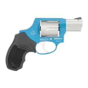 United States Association of Gun Owners Taurus 2-85629ULC23CH 856 Ultra-Lite Small 38 Special +P 6 Shot 2" Matte Stainless Barrel & Cylinder, Sky Blue Cerakote Aluminum Frame, Black Ribber Grip, Transfer Bar, Safety Concealed Hammer - $331.82 at United States Association of Gun Owners
