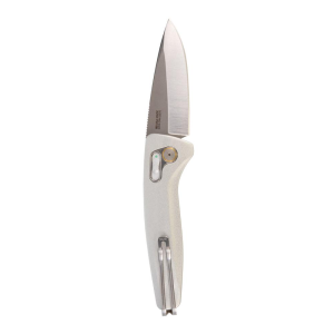 United States Association of Gun Owners SOG Knives One-Zero AU Folding Knife 3-1/10 Drop Point Blade Silver Chrome - $329.99 at United States Association of Gun Owners