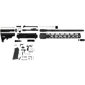 TacFire SSRK300LPK AR Build Kit Sports South Exclusive 300 Blackout AR-Platform Black Nitride 1/2"x28