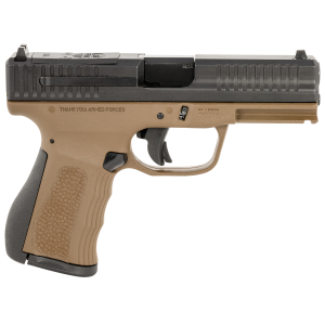 United States Association of Gun Owners FMK FMKG49BB G3 9mm Luger 14+1 4" Stainless Steel Barrel, Black Optic Cut/Serrated Carbon Steel Slide, Burnt Bronze Polymer Frame w/Picatinny Rail, Black Backstrap Grip - $293.99 at United States Association of Gun Owners