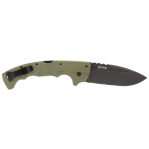 United States Association of Gun Owners Cold Steel CSFL50MAX 5-Max 5" Folding Drop Point Plain Black Stonewashed S35VN Blade, 7.13" OD Green Textured G10 Handle - $283.39 at United States Association of Gun Owners