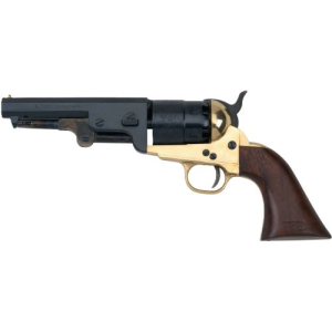 E.M.F. 1851 NAVY BRASS SHERIFF - 44 CAL 5.5" ENGRAVED BLD/WALNT