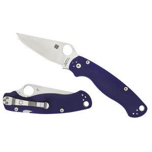 United States Association of Gun Owners Spyderco C81GPDBL2 Para Military 2 3.42" Folding Plain Satin CPM S110V Blade/Dark Blue Textured G10 Handle Includes Pocket Clip - $258.75 at United States Association of Gun Owners
