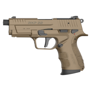 United States Association of Gun Owners Retay USA RXP22FDE10TH RXP 22 LR 10+1 4" Black Threaded Barrel, Flat Dark Earth Cerakote RMR/RMSc Optic Ready/Serrated Slide, Flat Dark Earth Cerakote Polymer Frame w/Accessory Rail, Textured Grip - $249.00 at United States Association of Gun Owners