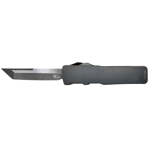 United States Association of Gun Owners Templar Knife XLBR221 Premium LW Excalibur Large 3.55" OTF Tanto Plain Black Oxide Stonewashed D2 Steel Blade, 5.25" Black Aluminum/Rubber Handle - $239.99 at United States Association of Gun Owners