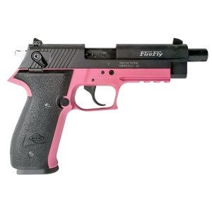 United States Association of Gun Owners GSG GERG2213TFFPA FireFly 22 LR 13+1 4.90" Black Threaded Barrel, Aluminum Serrated Slide, Pink Aluminum Frame w/Picatinny Rail, Textured Grip - $226.84 at United States Association of Gun Owners