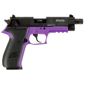 United States Association of Gun Owners GSG GERG2213TFFLA FireFly 22 LR 13+1 4.90" Black Threaded Barrel, Aluminum Serrated Slide, Purple Aluminum Frame w/Picatinny Rail, Textured Grip - $226.84 at United States Association of Gun Owners