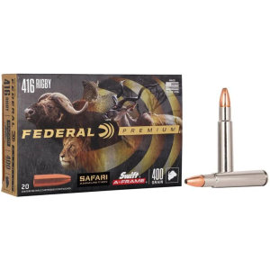 United States Association of Gun Owners Federal Premium Cape-Shok Rifle Ammunition .416 Rigby 400 gr SAF 2400 fps - 20/ct - $204.47 at United States Association of Gun Owners